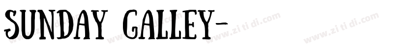 sunday galley字体转换